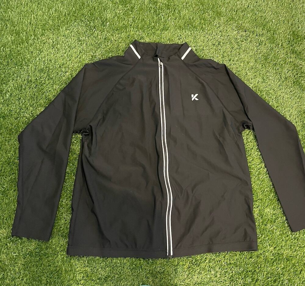 Kewlioo Men's Pro Sauna Jacket 3XL Black Full-Zip Heat Trapping Workout NWOT